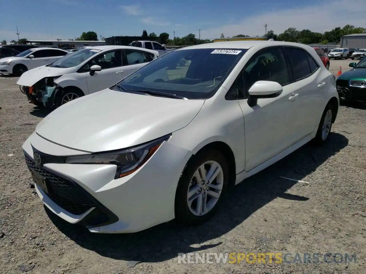 2 Photograph of a damaged car JTNK4RBE6K3021247 TOYOTA COROLLA 2019