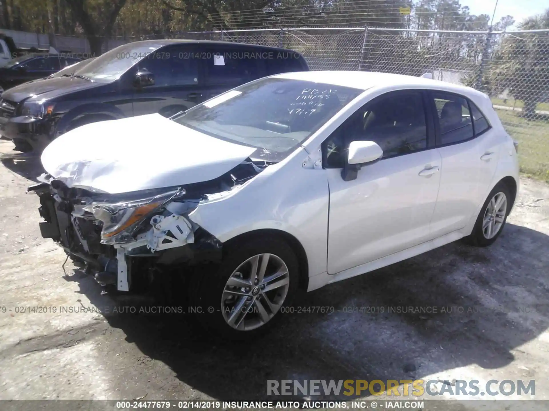 2 Photograph of a damaged car JTNK4RBE6K3023676 TOYOTA COROLLA 2019