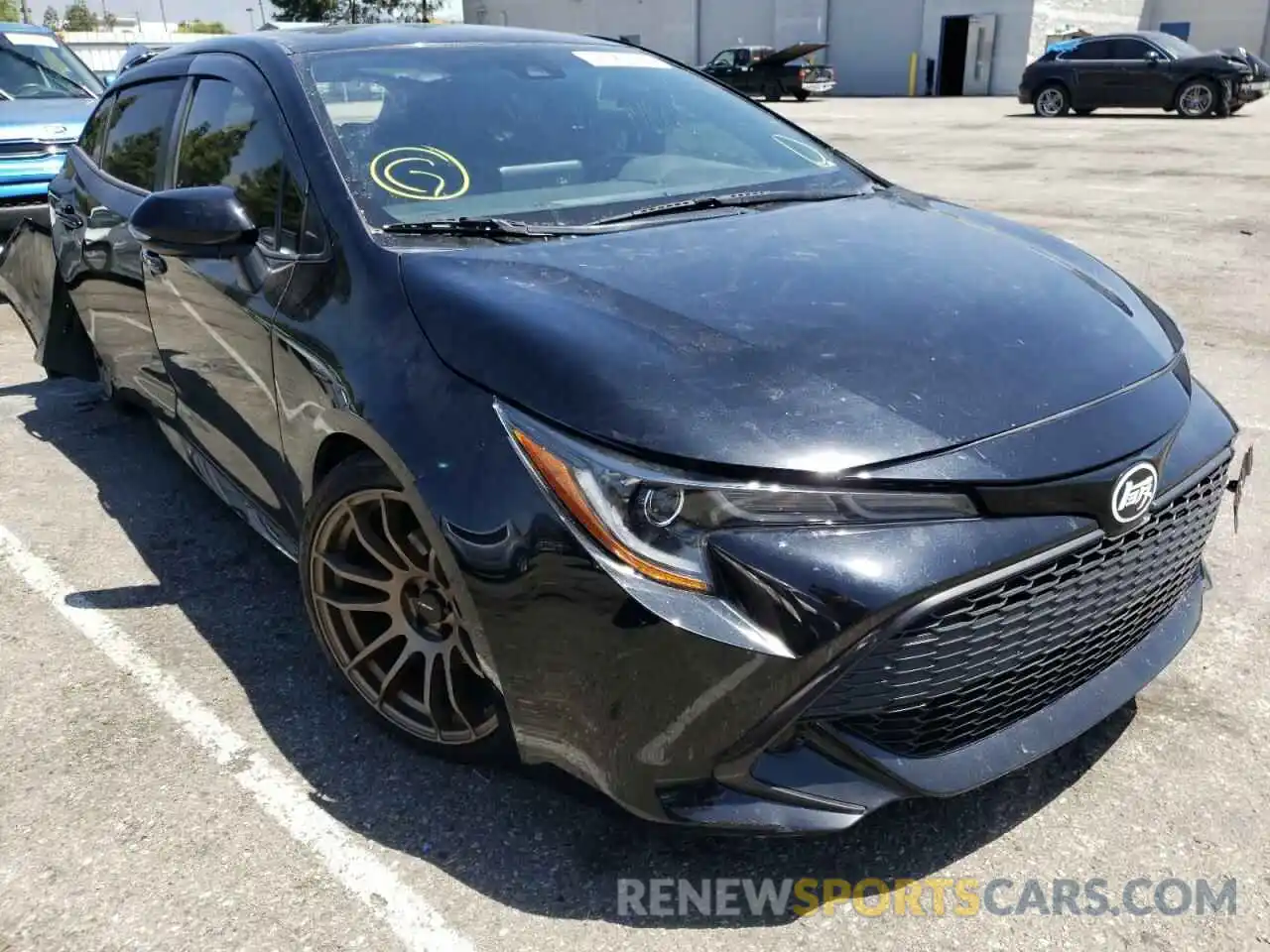 1 Photograph of a damaged car JTNK4RBE6K3026481 TOYOTA COROLLA 2019