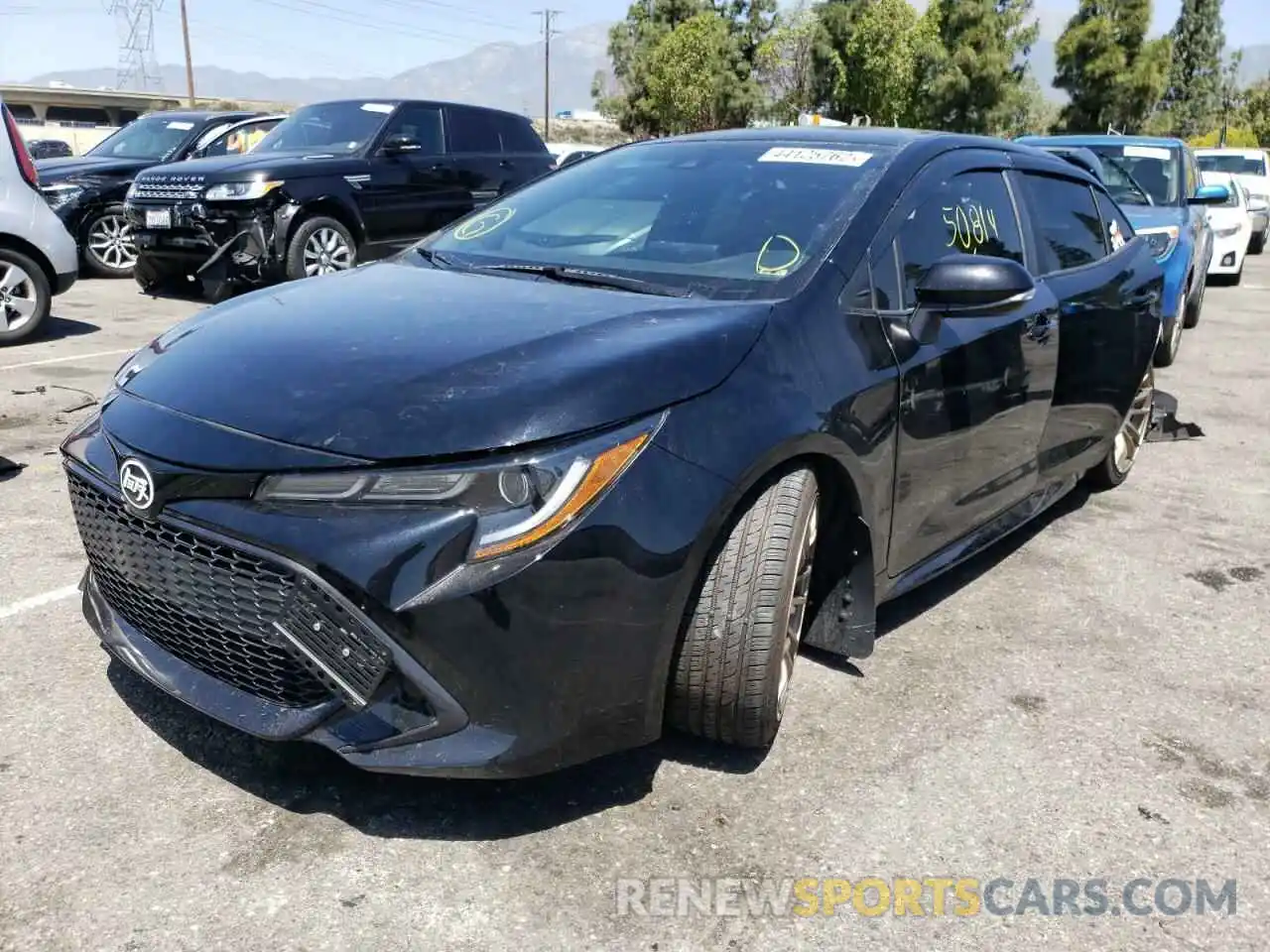 2 Photograph of a damaged car JTNK4RBE6K3026481 TOYOTA COROLLA 2019