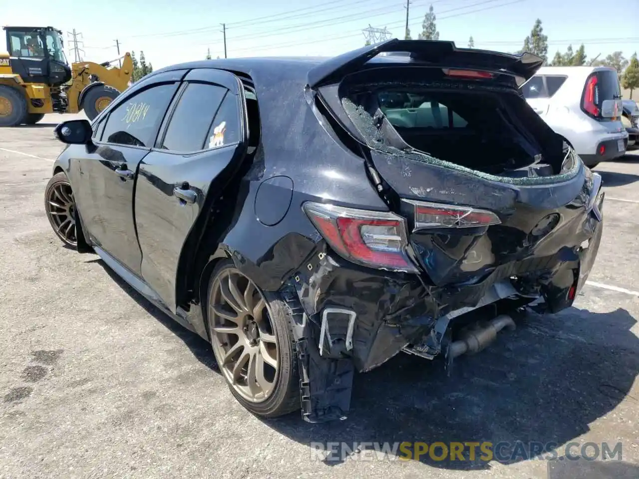 3 Photograph of a damaged car JTNK4RBE6K3026481 TOYOTA COROLLA 2019