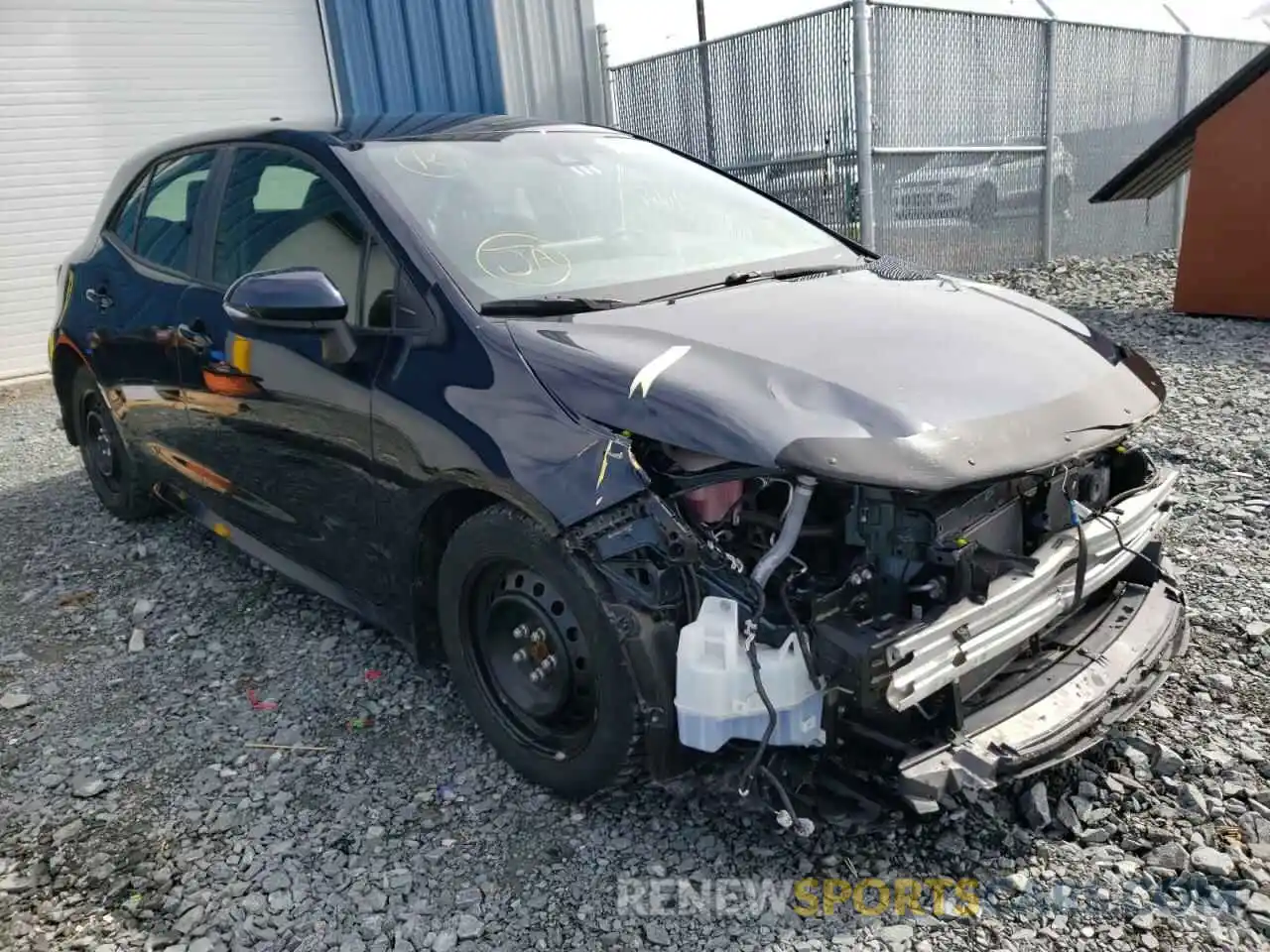 1 Photograph of a damaged car JTNK4RBE6K3027307 TOYOTA COROLLA 2019