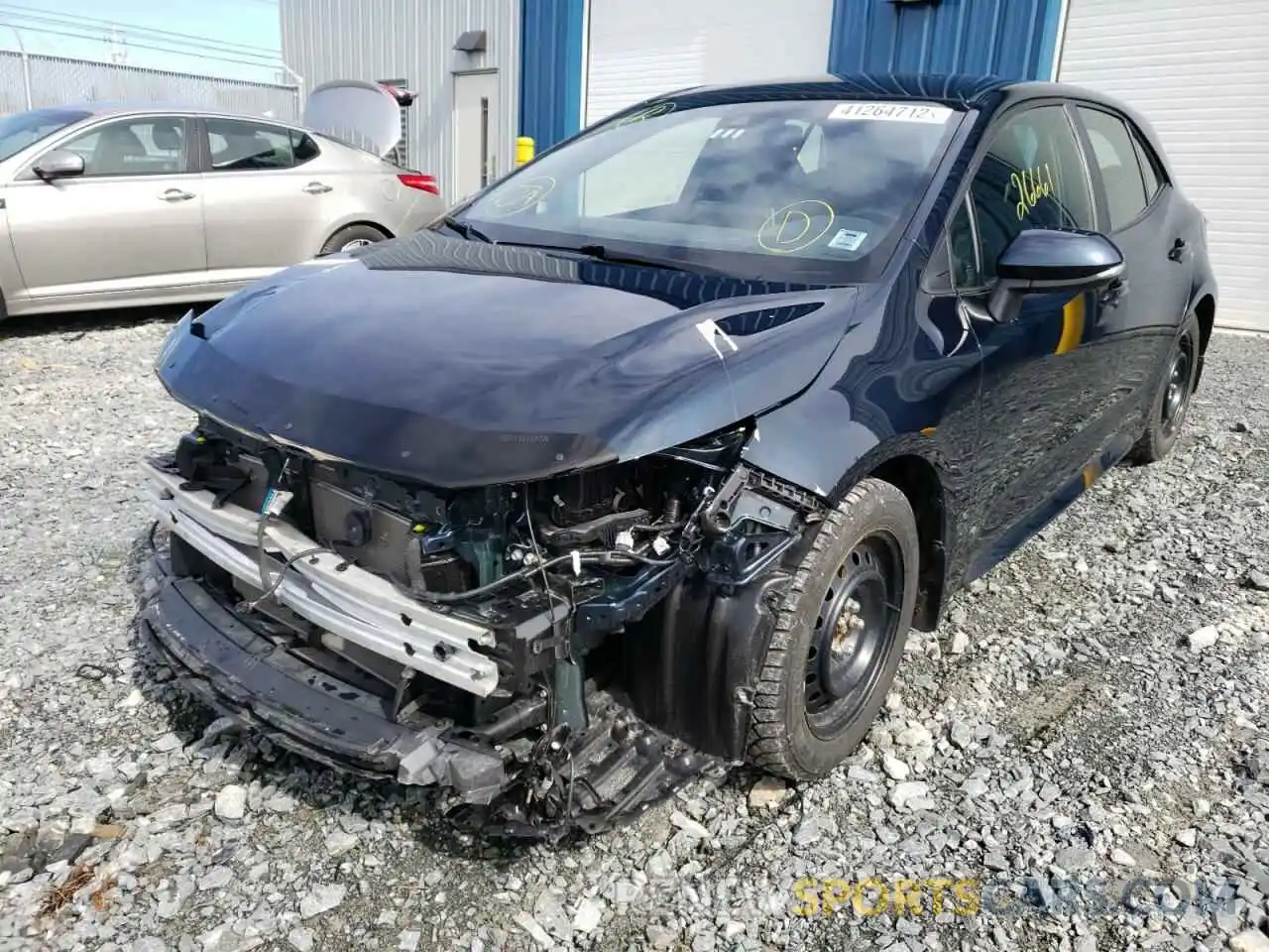 2 Photograph of a damaged car JTNK4RBE6K3027307 TOYOTA COROLLA 2019