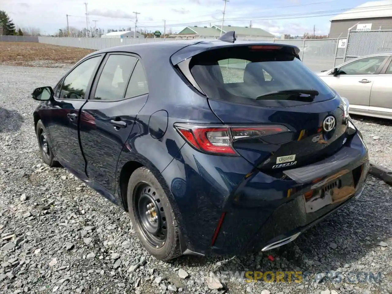 3 Photograph of a damaged car JTNK4RBE6K3027307 TOYOTA COROLLA 2019