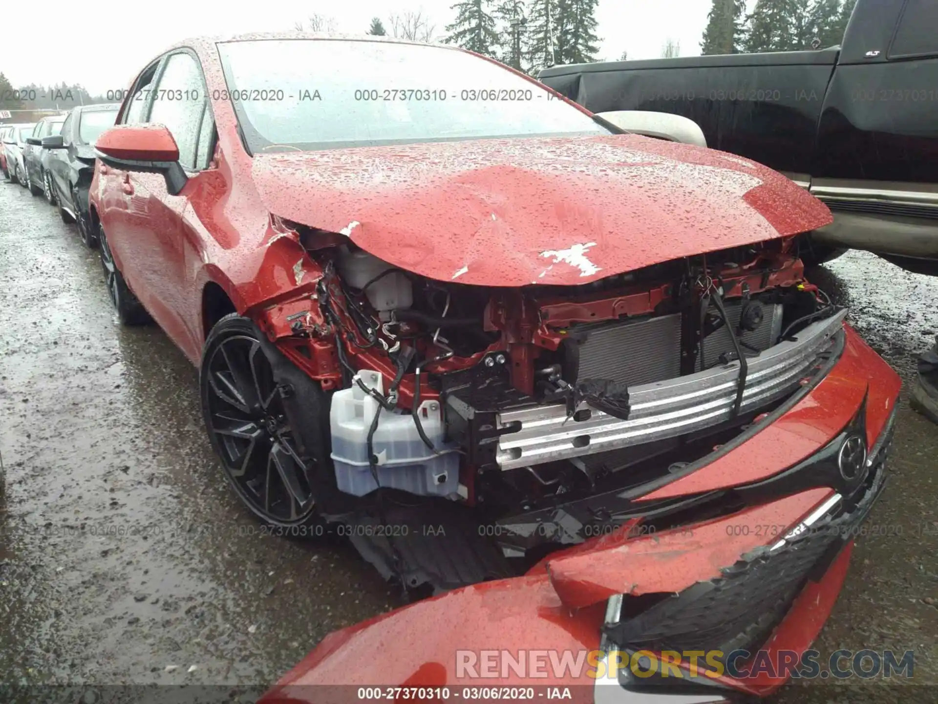 6 Photograph of a damaged car JTNK4RBE6K3027825 TOYOTA COROLLA 2019