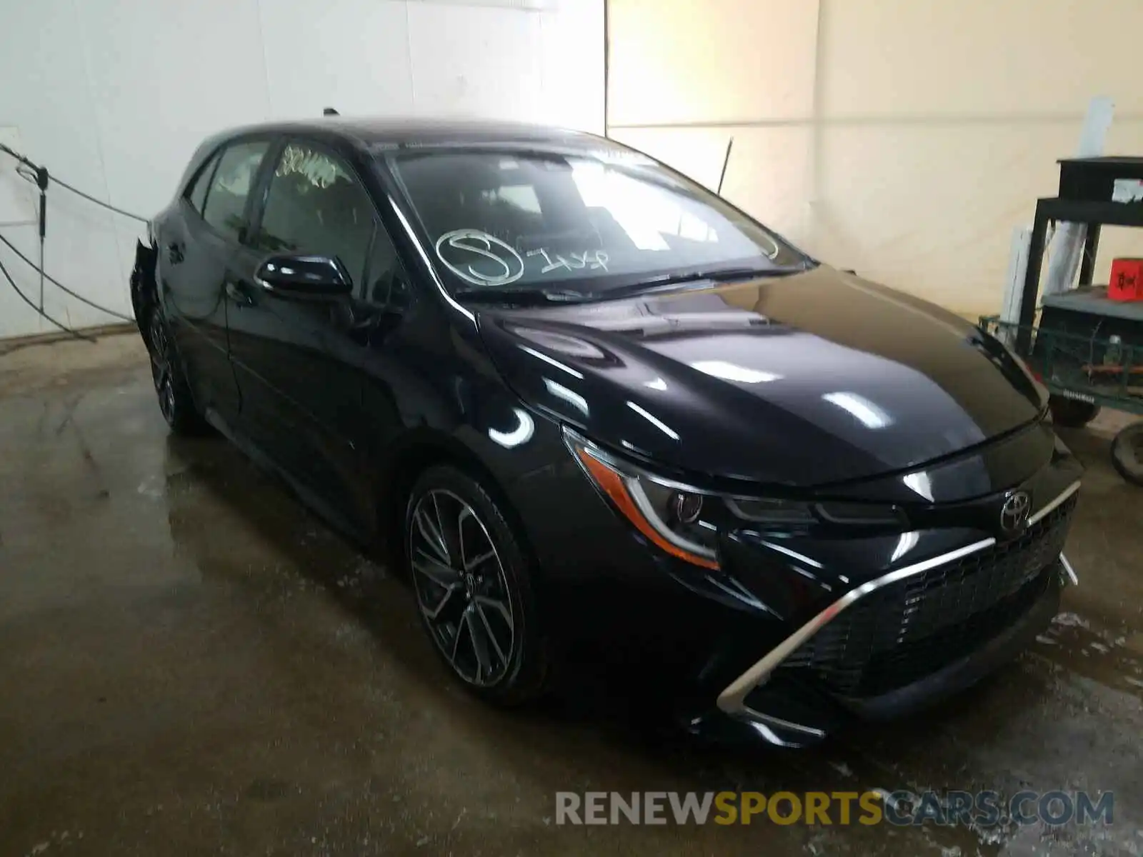 1 Photograph of a damaged car JTNK4RBE6K3027873 TOYOTA COROLLA 2019