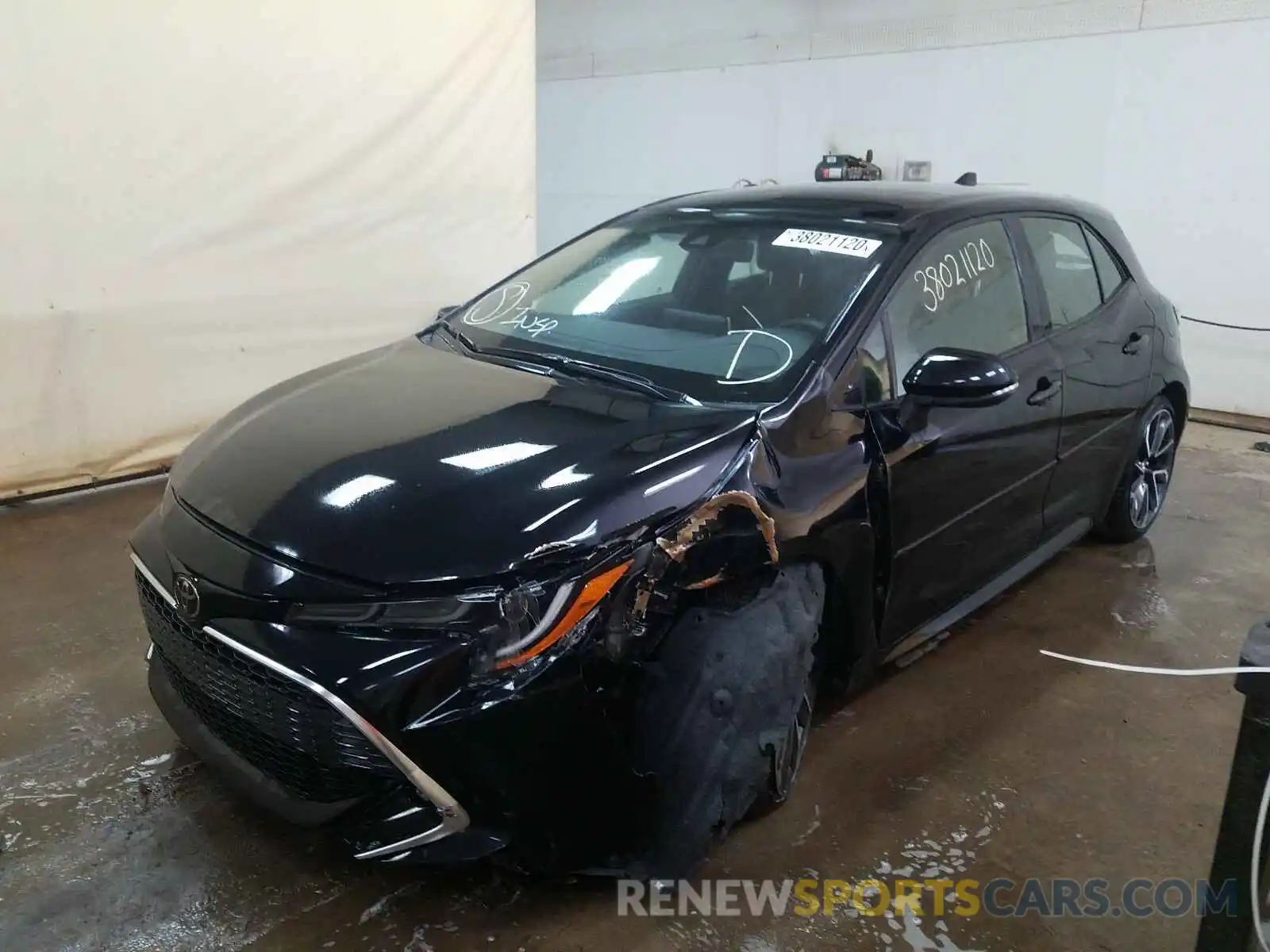 2 Photograph of a damaged car JTNK4RBE6K3027873 TOYOTA COROLLA 2019