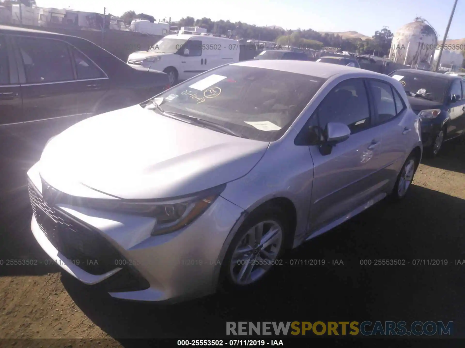 2 Photograph of a damaged car JTNK4RBE6K3028070 TOYOTA COROLLA 2019