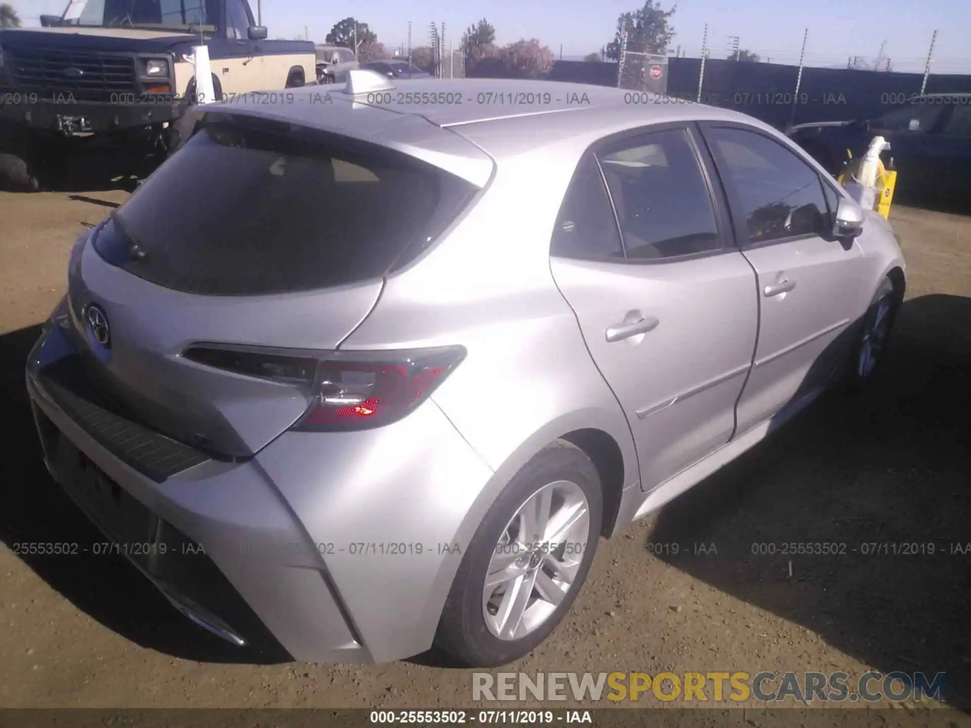 4 Photograph of a damaged car JTNK4RBE6K3028070 TOYOTA COROLLA 2019