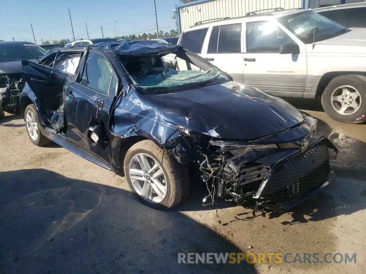 1 Photograph of a damaged car JTNK4RBE6K3028943 TOYOTA COROLLA 2019