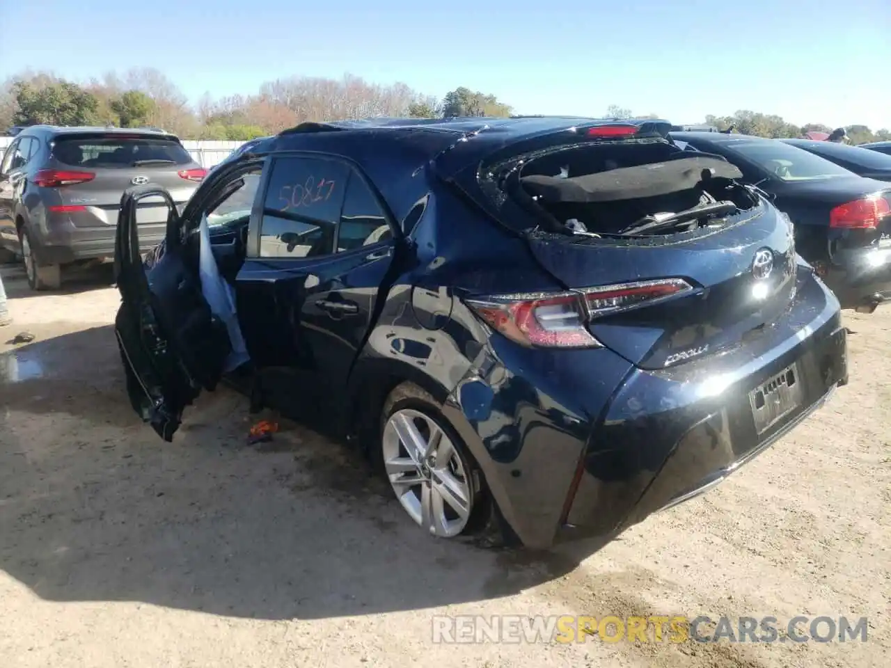 3 Photograph of a damaged car JTNK4RBE6K3028943 TOYOTA COROLLA 2019