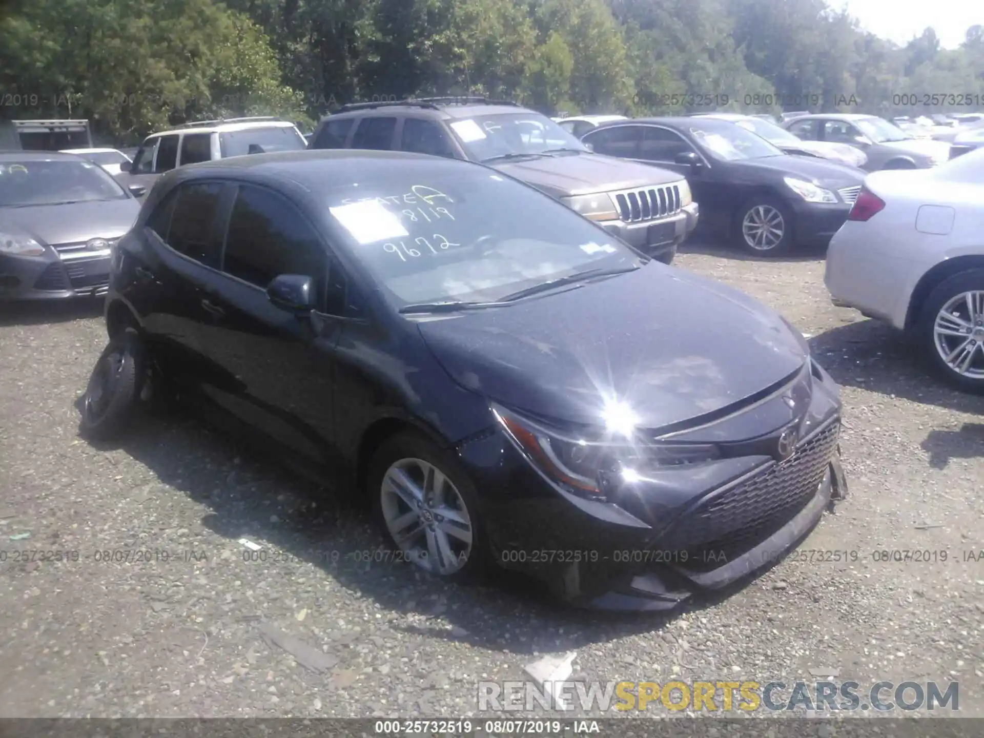 1 Photograph of a damaged car JTNK4RBE6K3029672 TOYOTA COROLLA 2019