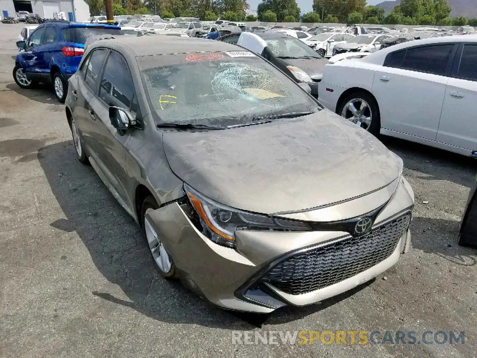 1 Photograph of a damaged car JTNK4RBE6K3030367 TOYOTA COROLLA 2019