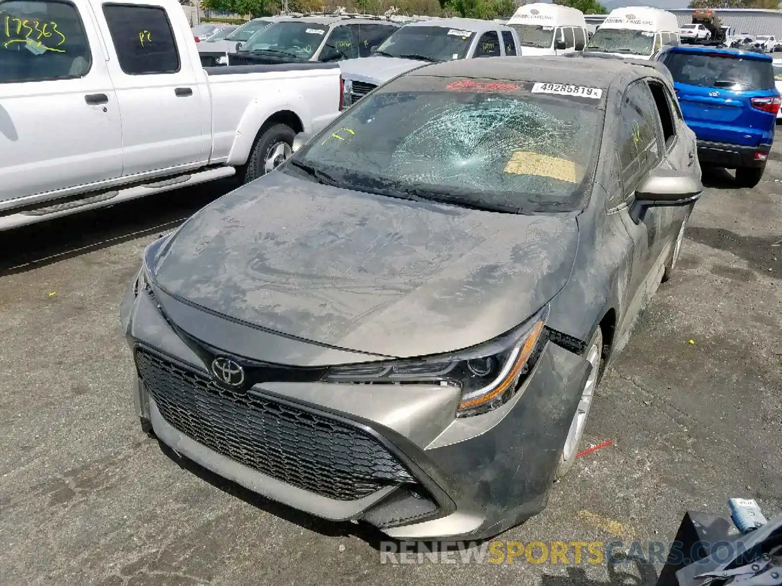 2 Photograph of a damaged car JTNK4RBE6K3030367 TOYOTA COROLLA 2019