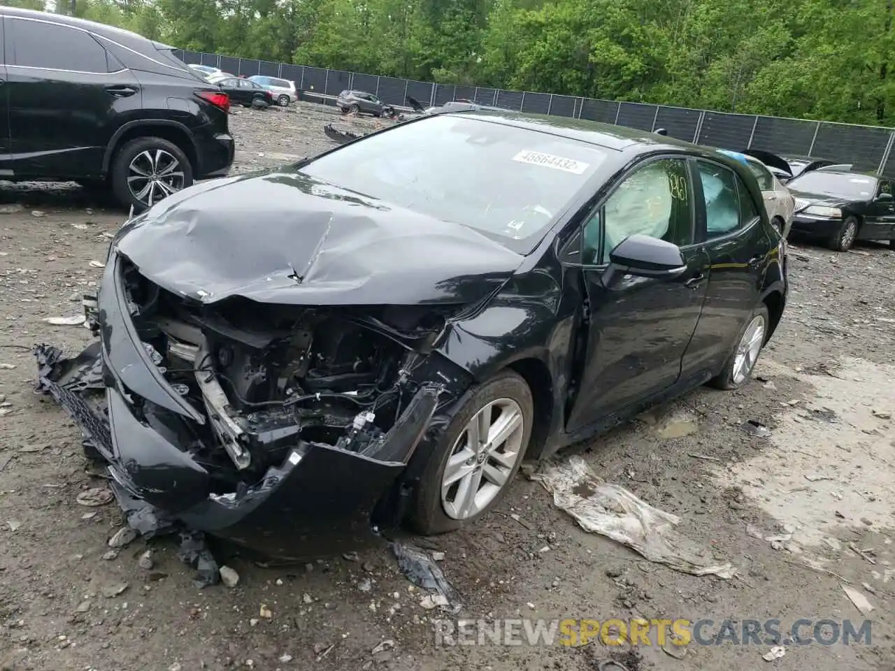 2 Photograph of a damaged car JTNK4RBE6K3032345 TOYOTA COROLLA 2019