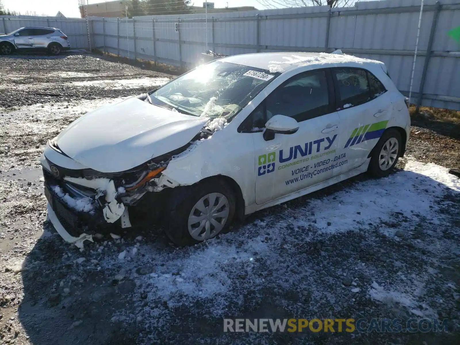 2 Photograph of a damaged car JTNK4RBE6K3033172 TOYOTA COROLLA 2019