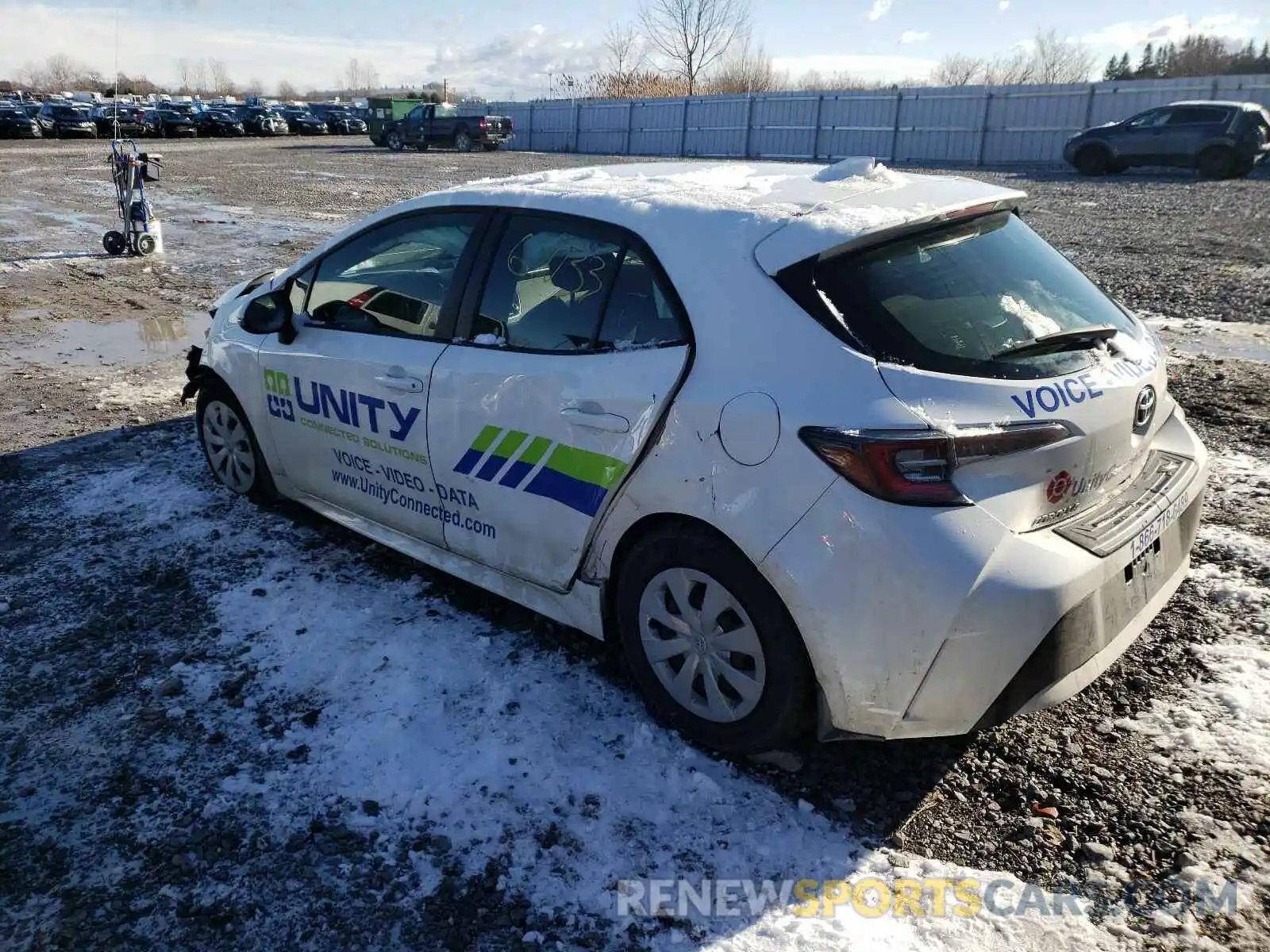 3 Photograph of a damaged car JTNK4RBE6K3033172 TOYOTA COROLLA 2019