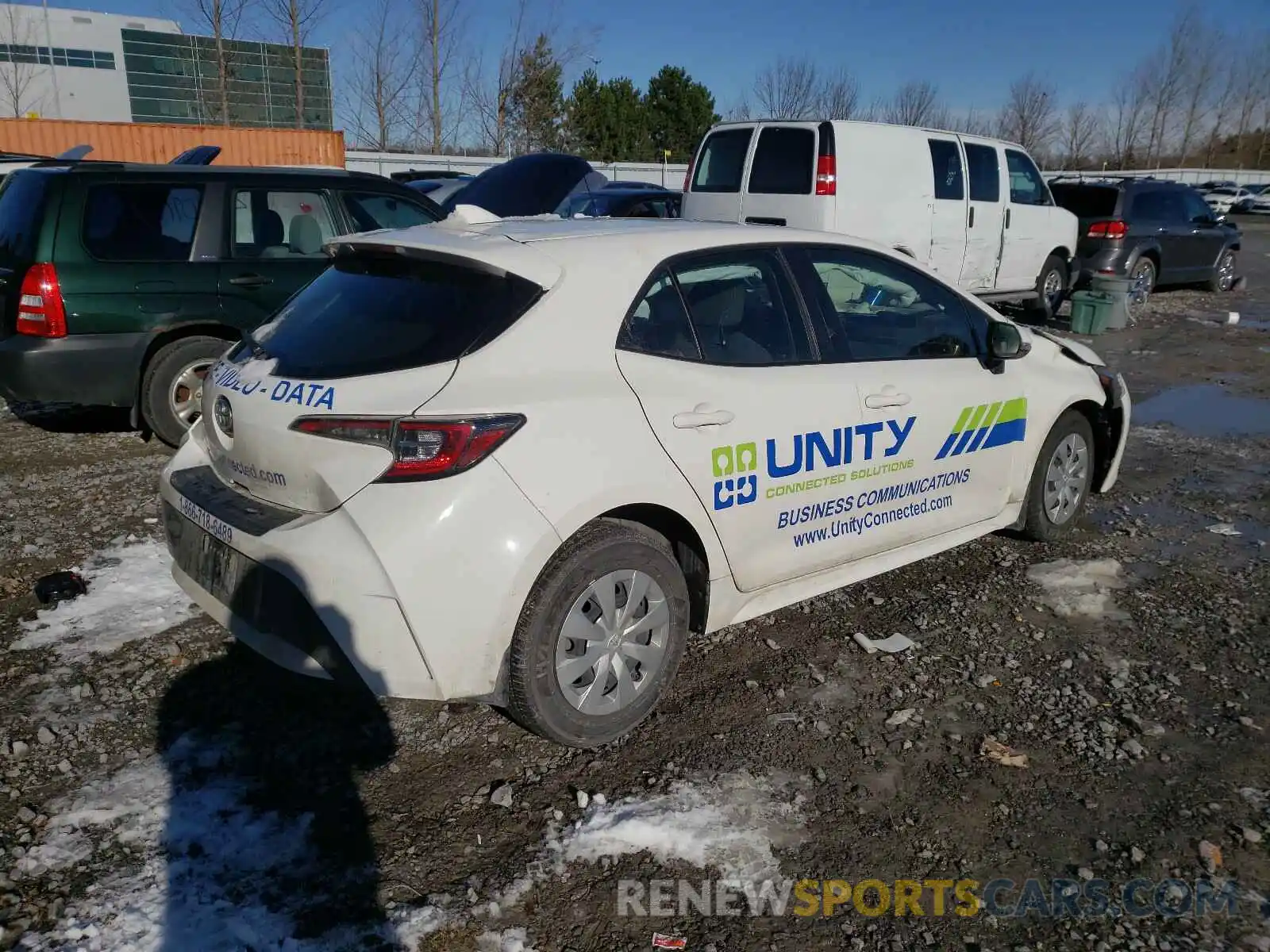 4 Photograph of a damaged car JTNK4RBE6K3033172 TOYOTA COROLLA 2019