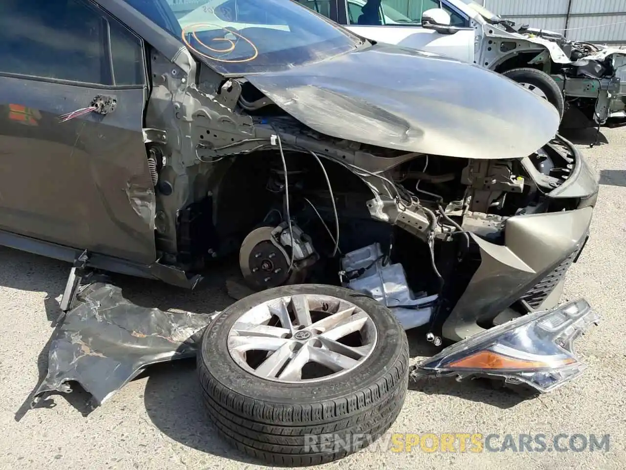 9 Photograph of a damaged car JTNK4RBE6K3034757 TOYOTA COROLLA 2019