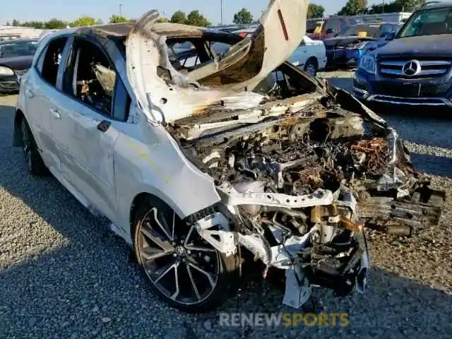 1 Photograph of a damaged car JTNK4RBE6K3034824 TOYOTA COROLLA 2019