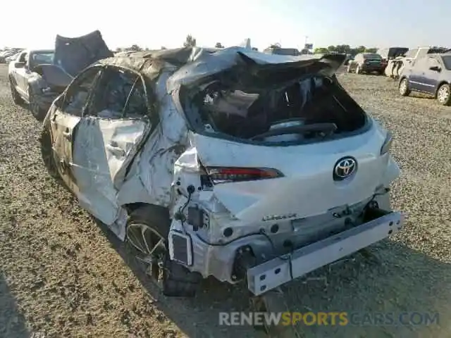 3 Photograph of a damaged car JTNK4RBE6K3034824 TOYOTA COROLLA 2019