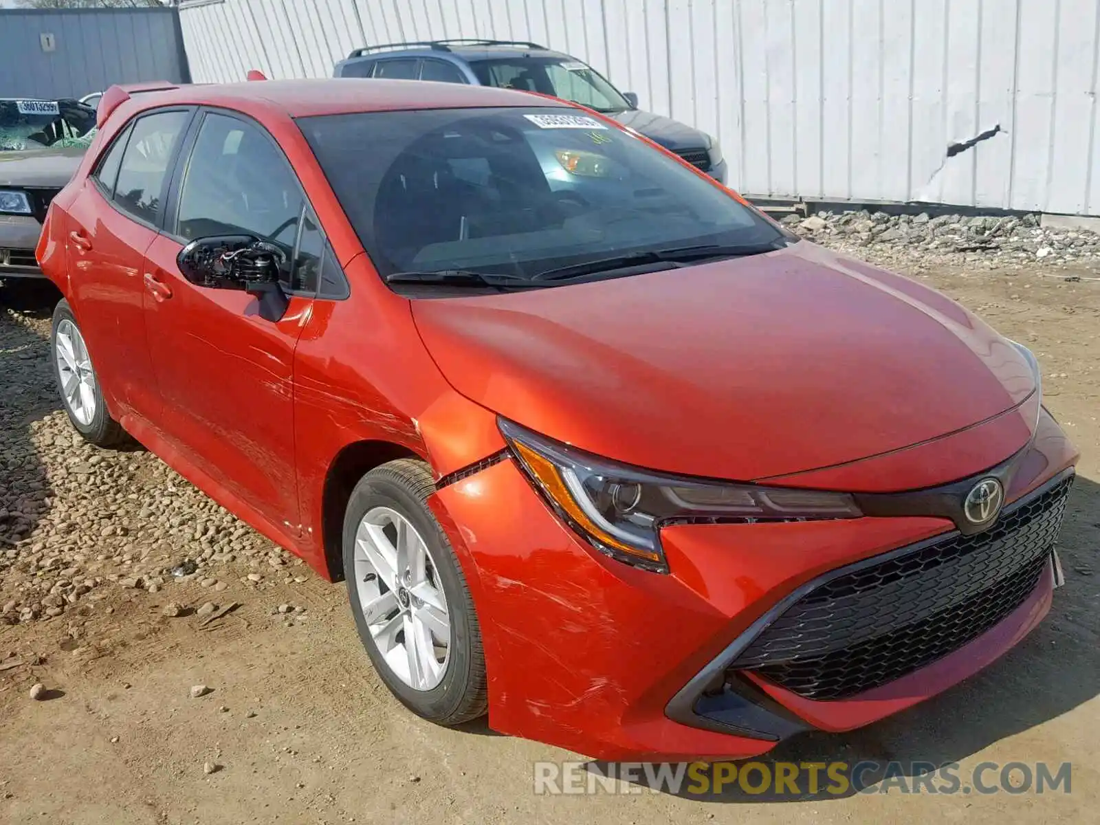 1 Photograph of a damaged car JTNK4RBE6K3035665 TOYOTA COROLLA 2019