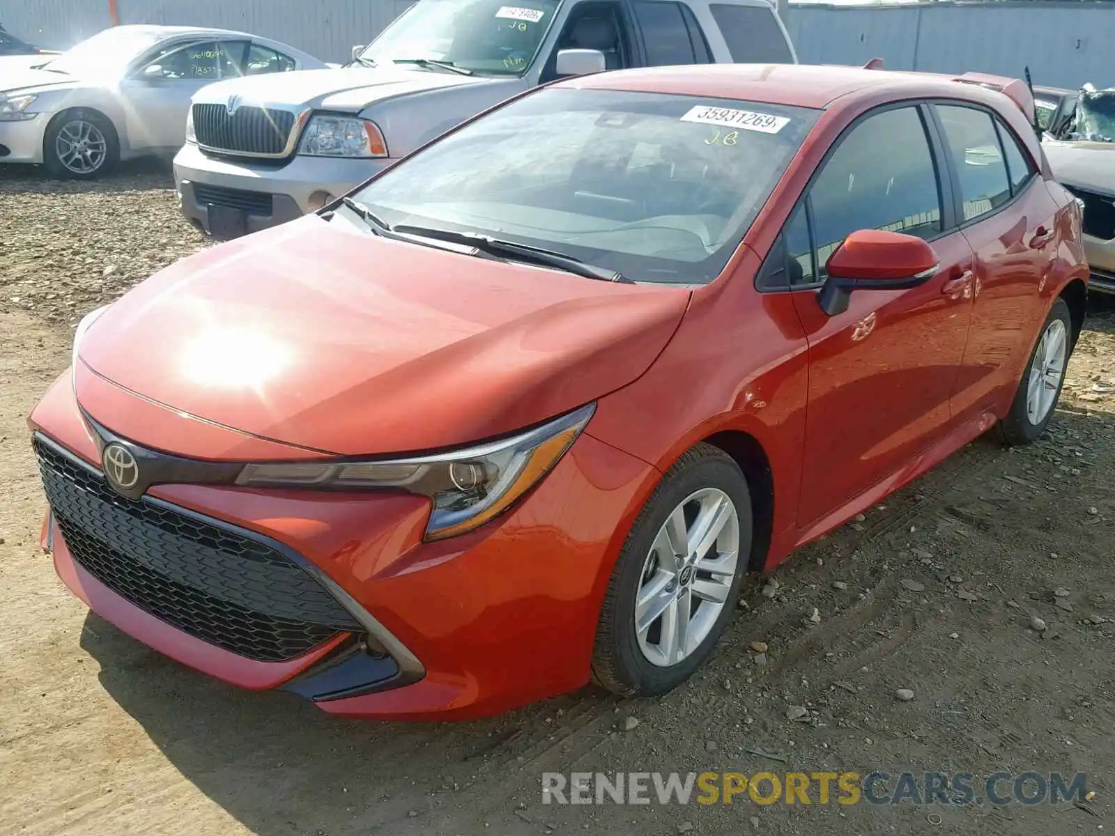 2 Photograph of a damaged car JTNK4RBE6K3035665 TOYOTA COROLLA 2019