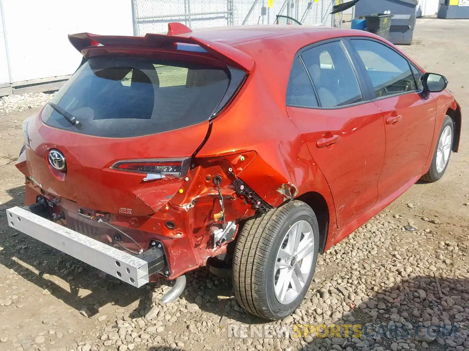 4 Photograph of a damaged car JTNK4RBE6K3035665 TOYOTA COROLLA 2019