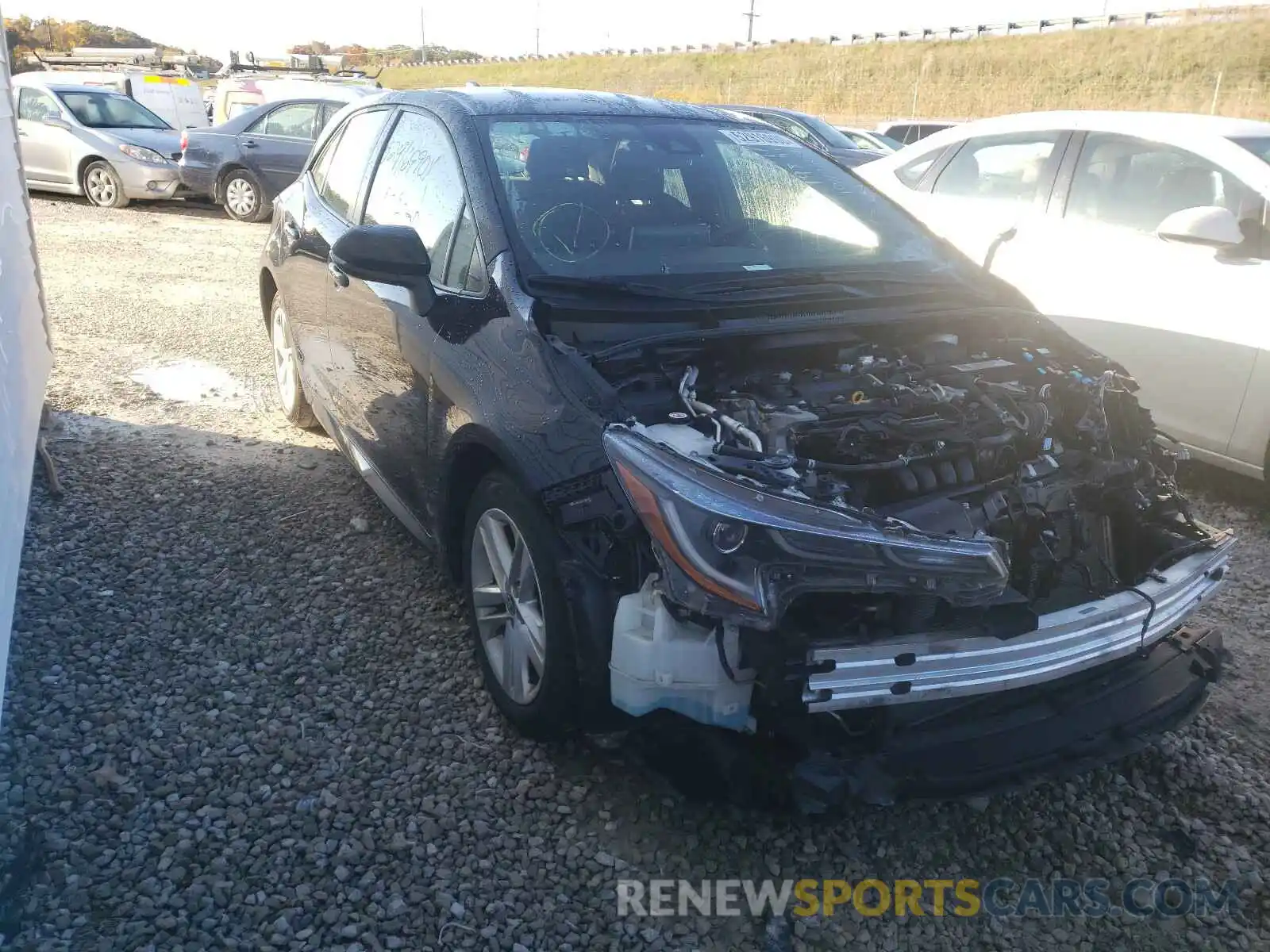 1 Photograph of a damaged car JTNK4RBE6K3035861 TOYOTA COROLLA 2019