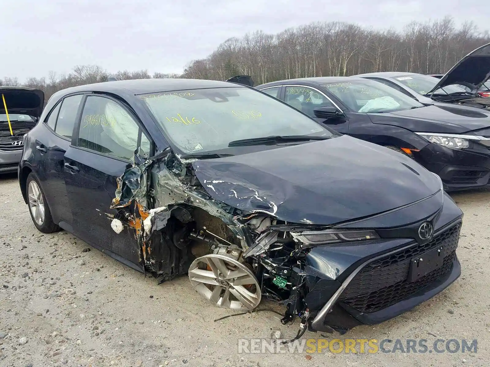 1 Photograph of a damaged car JTNK4RBE6K3037240 TOYOTA COROLLA 2019