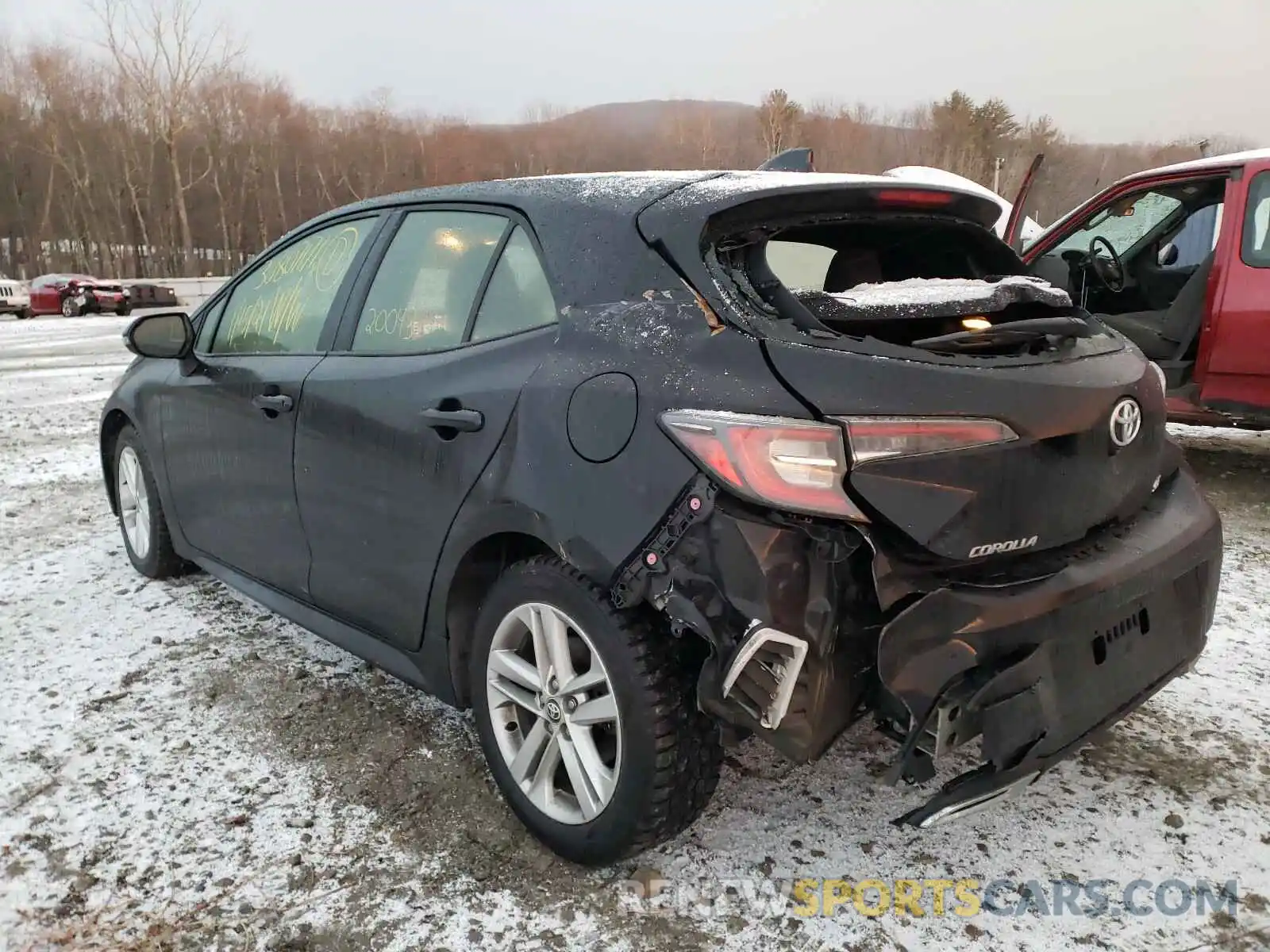3 Photograph of a damaged car JTNK4RBE6K3037304 TOYOTA COROLLA 2019