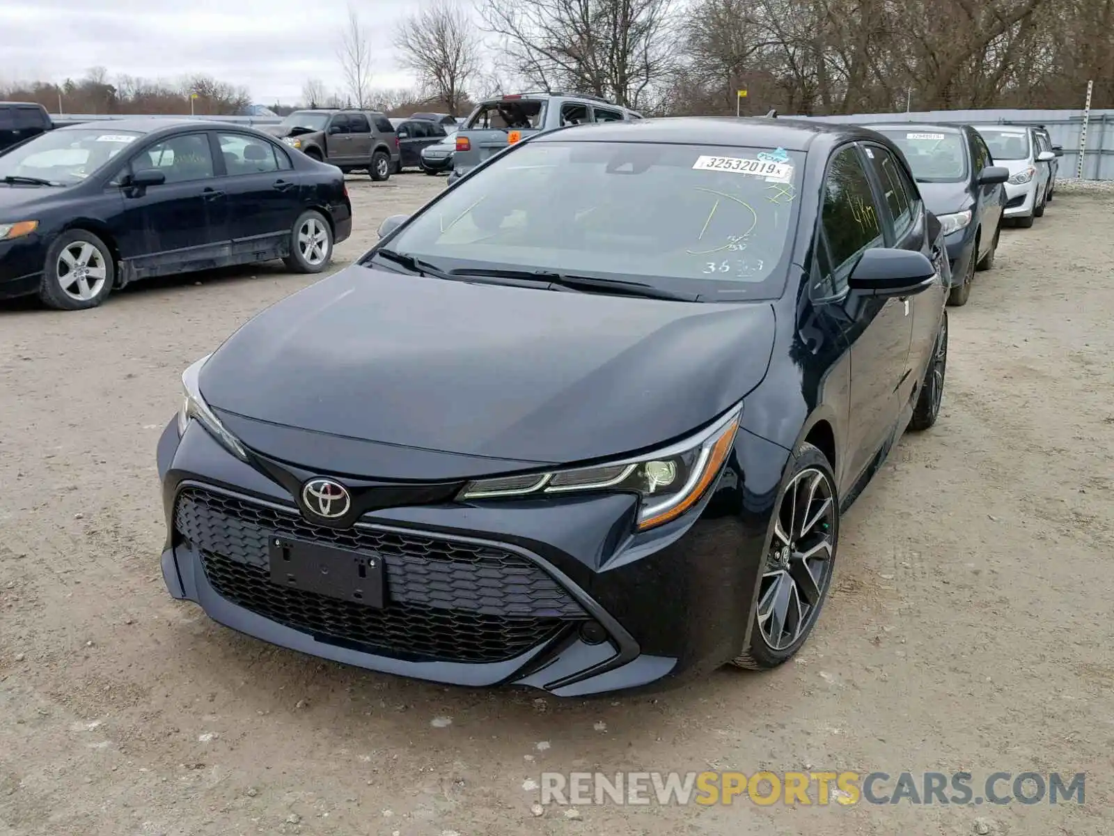 2 Photograph of a damaged car JTNK4RBE6K3037545 TOYOTA COROLLA 2019