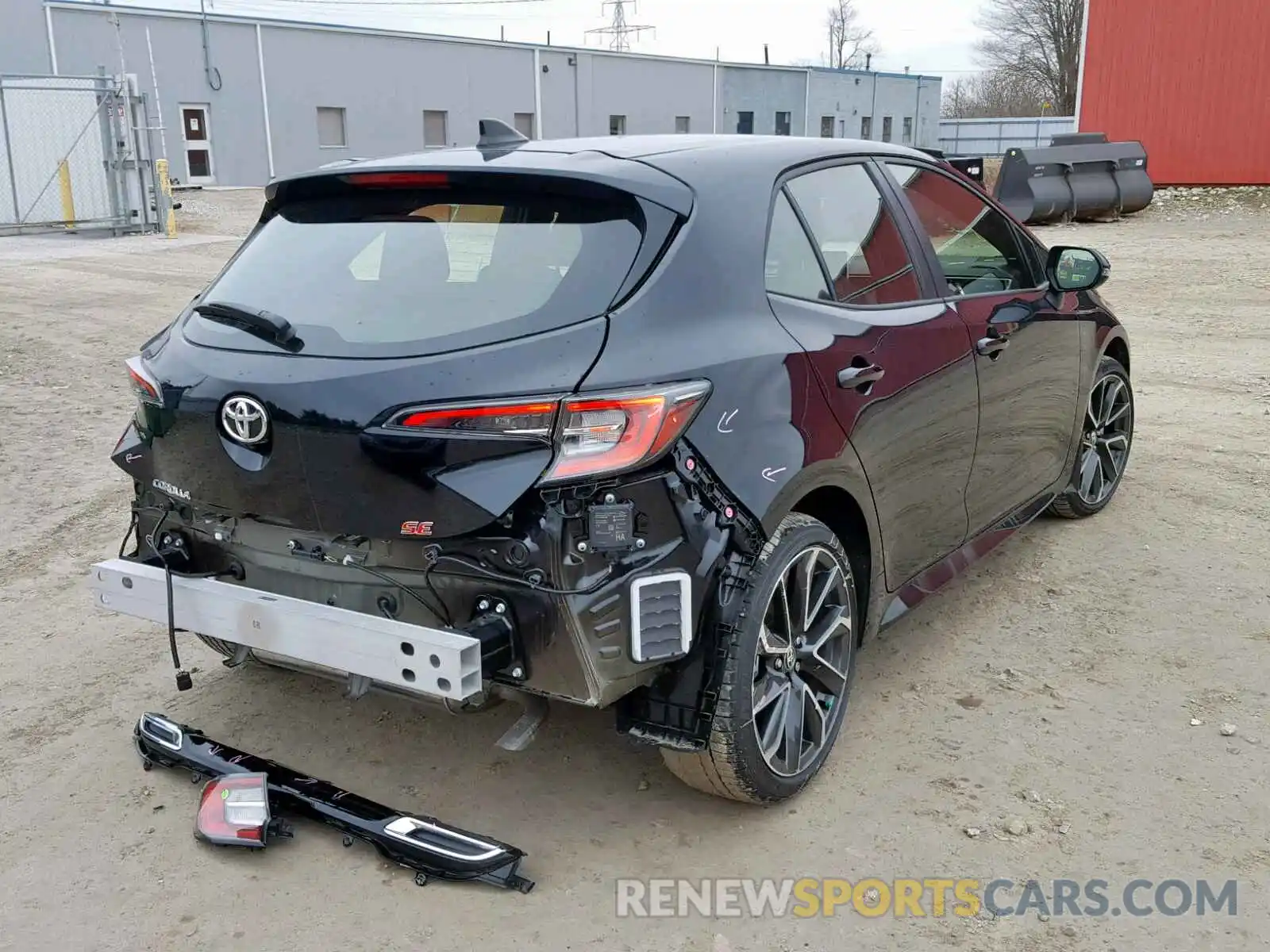 4 Фотография поврежденного автомобиля JTNK4RBE6K3037545 TOYOTA COROLLA 2019