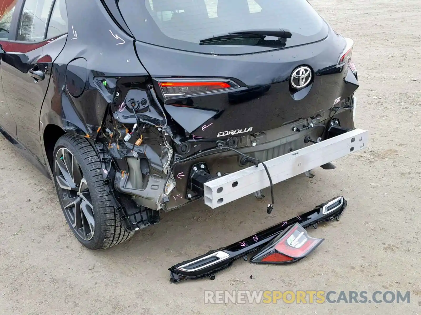 9 Photograph of a damaged car JTNK4RBE6K3037545 TOYOTA COROLLA 2019