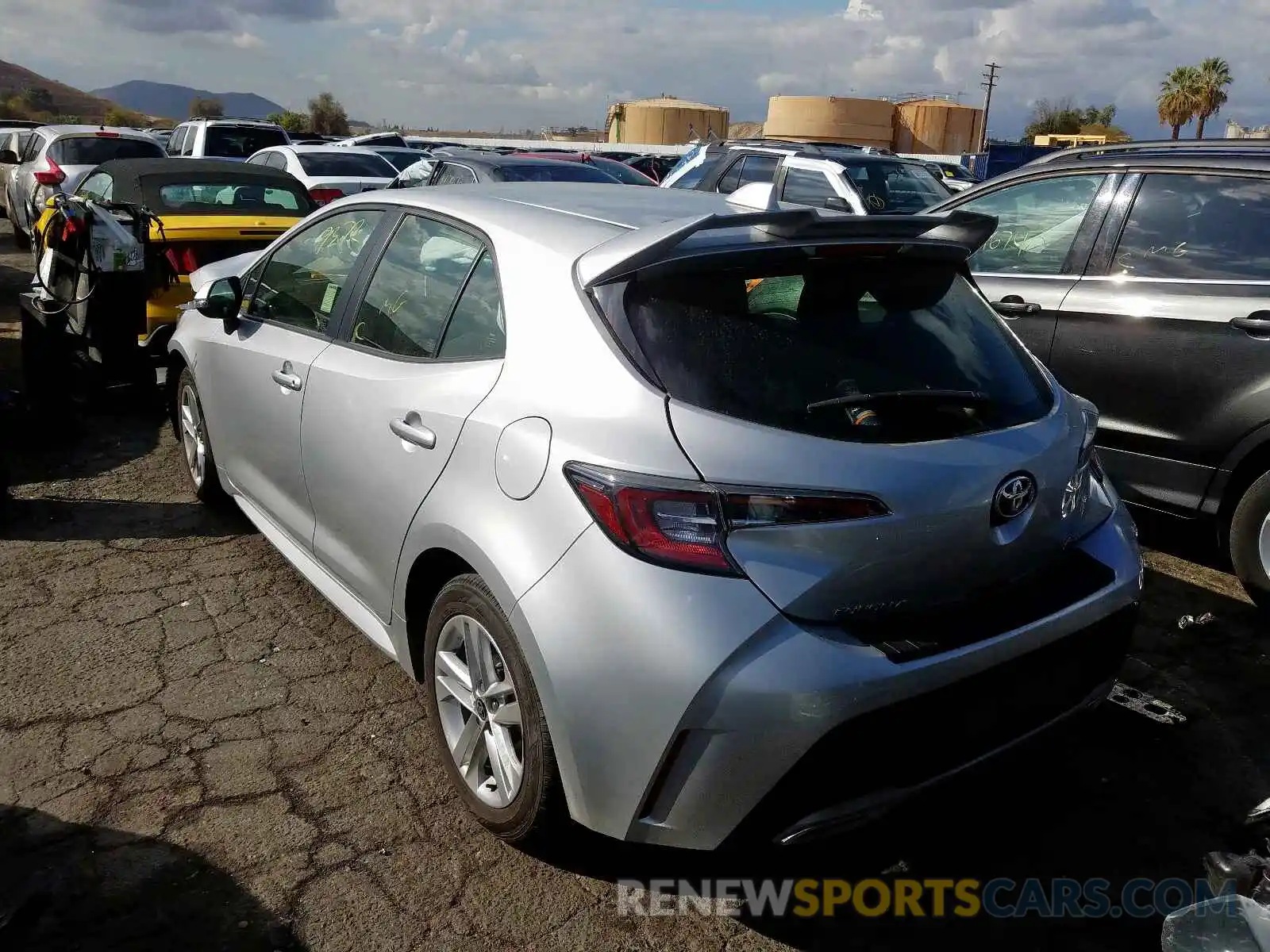 3 Photograph of a damaged car JTNK4RBE6K3037951 TOYOTA COROLLA 2019