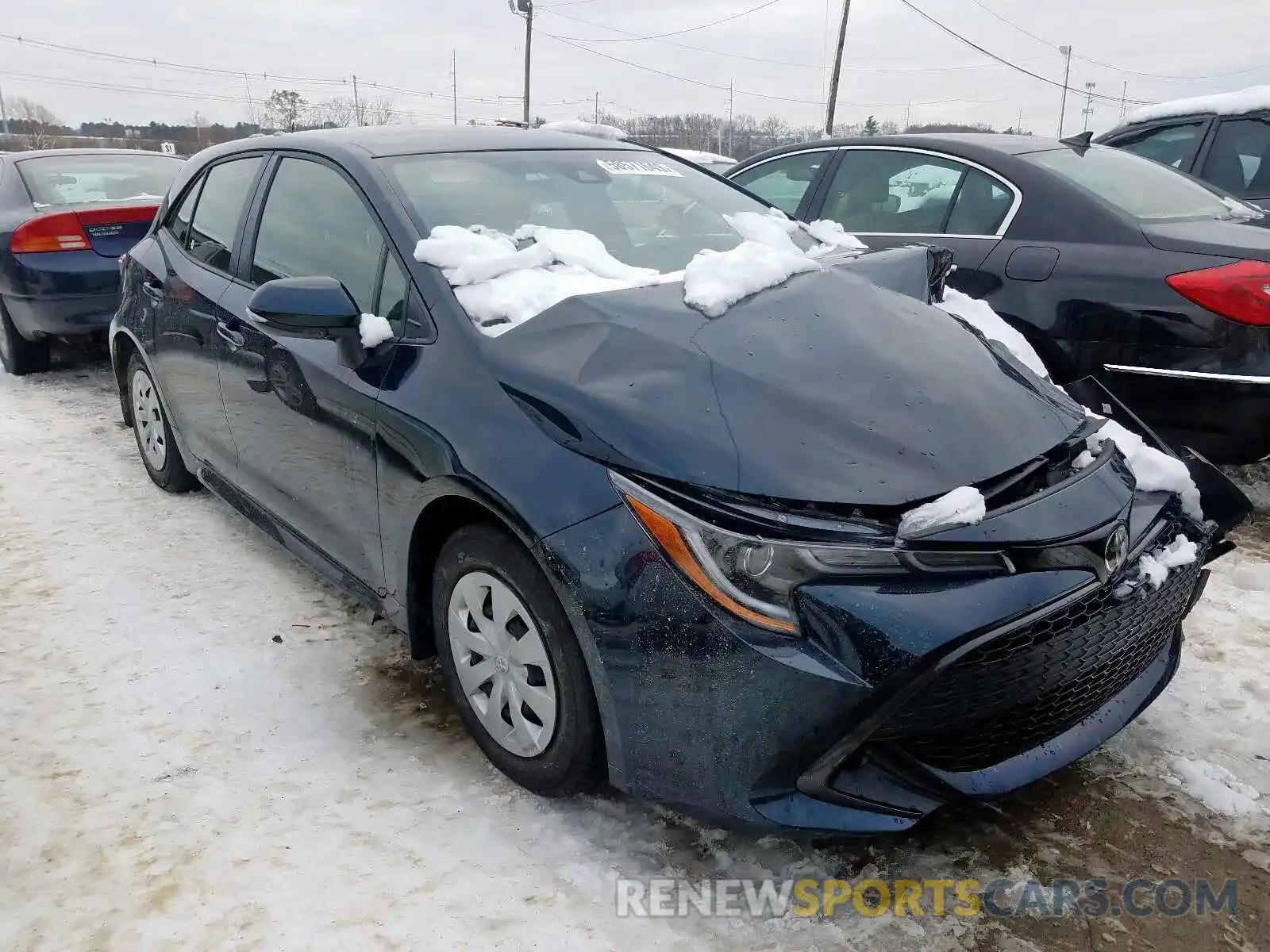 1 Photograph of a damaged car JTNK4RBE6K3038016 TOYOTA COROLLA 2019