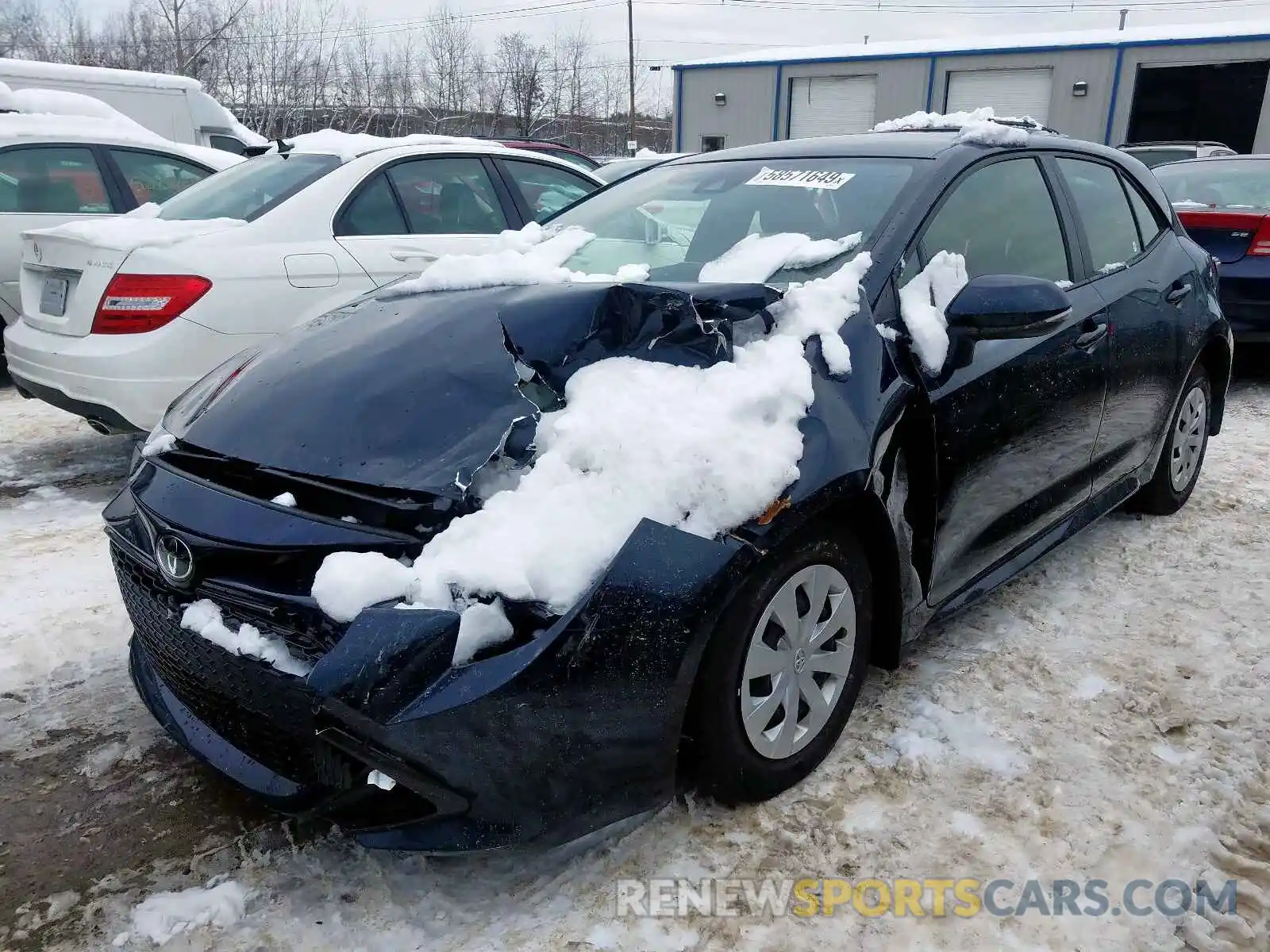 2 Photograph of a damaged car JTNK4RBE6K3038016 TOYOTA COROLLA 2019