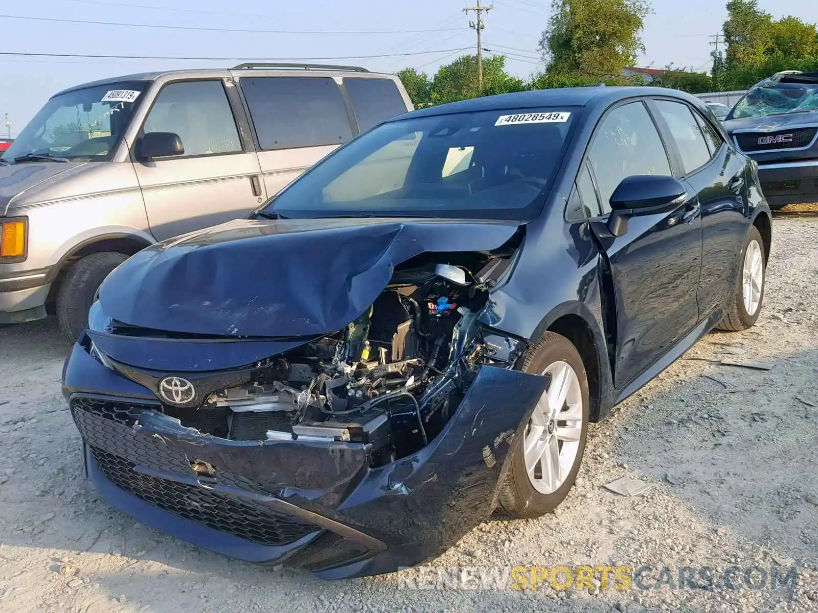 2 Photograph of a damaged car JTNK4RBE6K3038677 TOYOTA COROLLA 2019