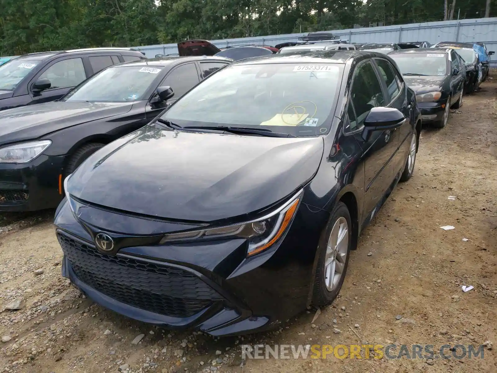 2 Photograph of a damaged car JTNK4RBE6K3040557 TOYOTA COROLLA 2019