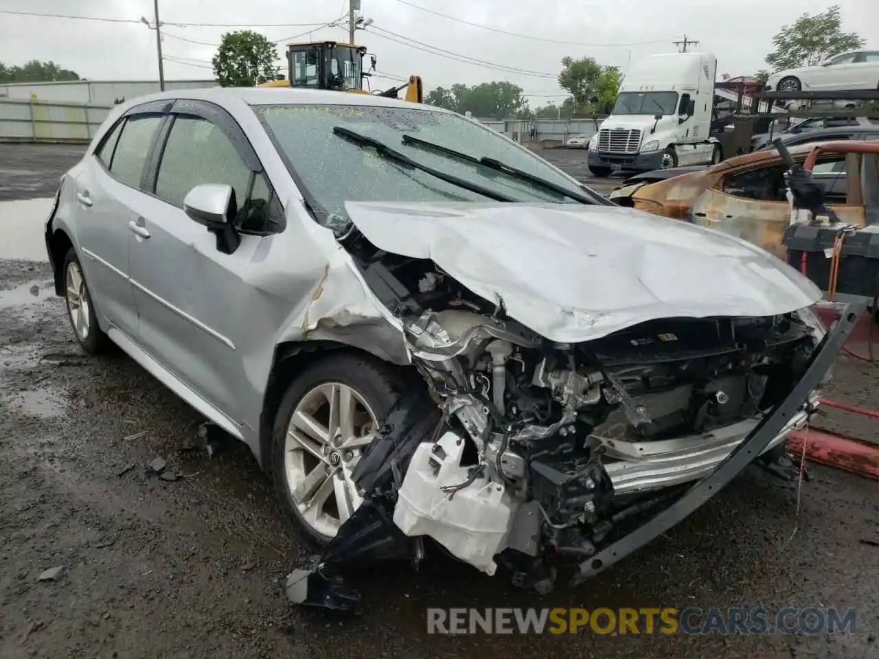 1 Photograph of a damaged car JTNK4RBE6K3040882 TOYOTA COROLLA 2019