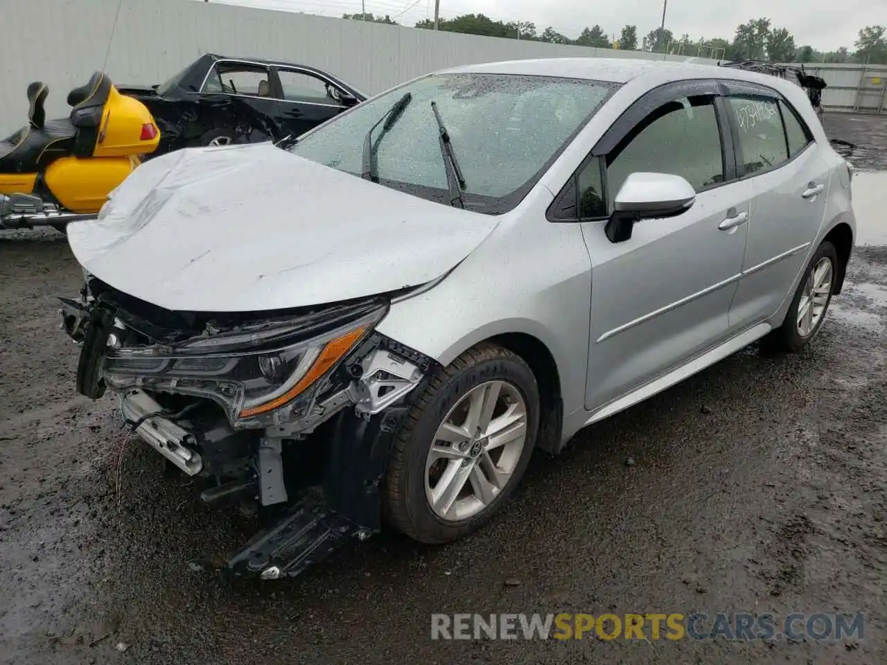 2 Photograph of a damaged car JTNK4RBE6K3040882 TOYOTA COROLLA 2019