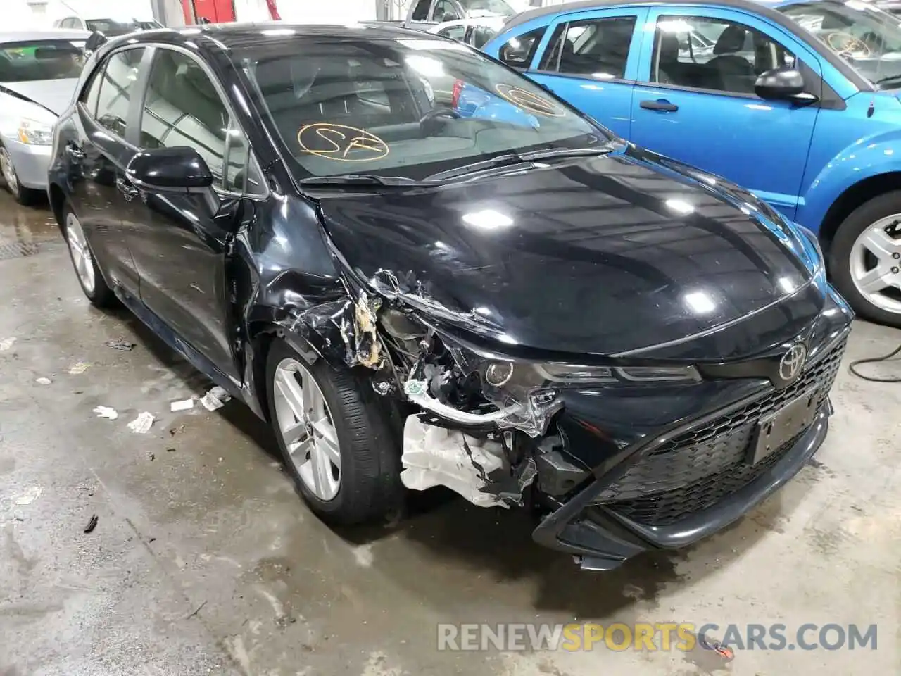 1 Photograph of a damaged car JTNK4RBE6K3042387 TOYOTA COROLLA 2019