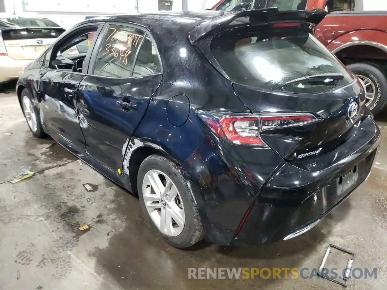 3 Photograph of a damaged car JTNK4RBE6K3042387 TOYOTA COROLLA 2019