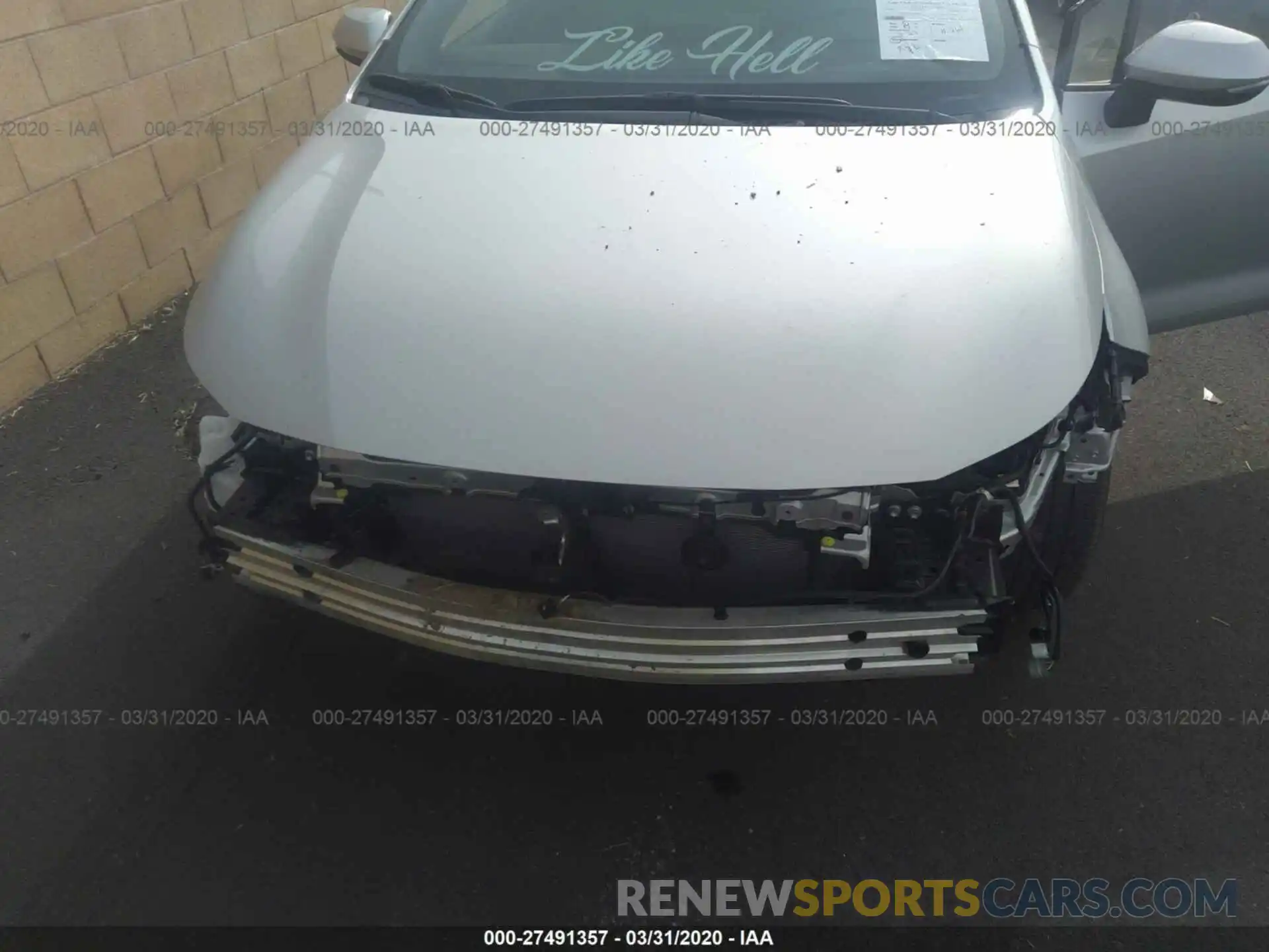 6 Photograph of a damaged car JTNK4RBE6K3042485 TOYOTA COROLLA 2019