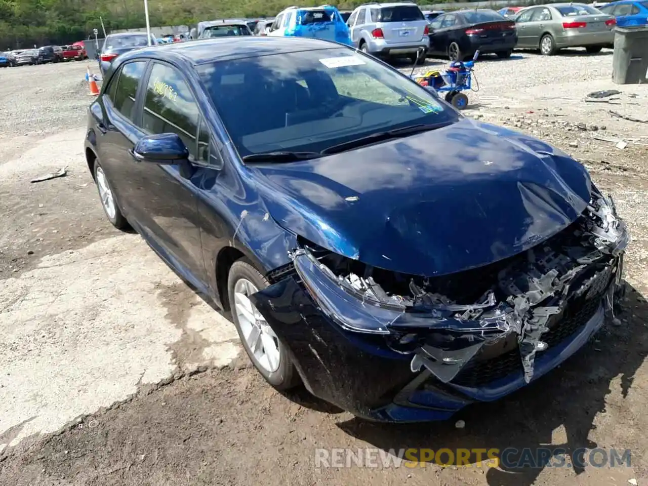 1 Photograph of a damaged car JTNK4RBE6K3044107 TOYOTA COROLLA 2019