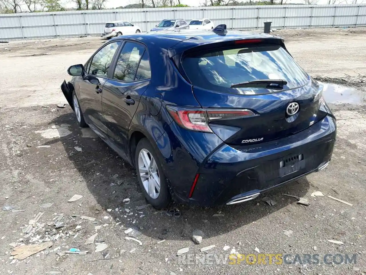 3 Photograph of a damaged car JTNK4RBE6K3044107 TOYOTA COROLLA 2019