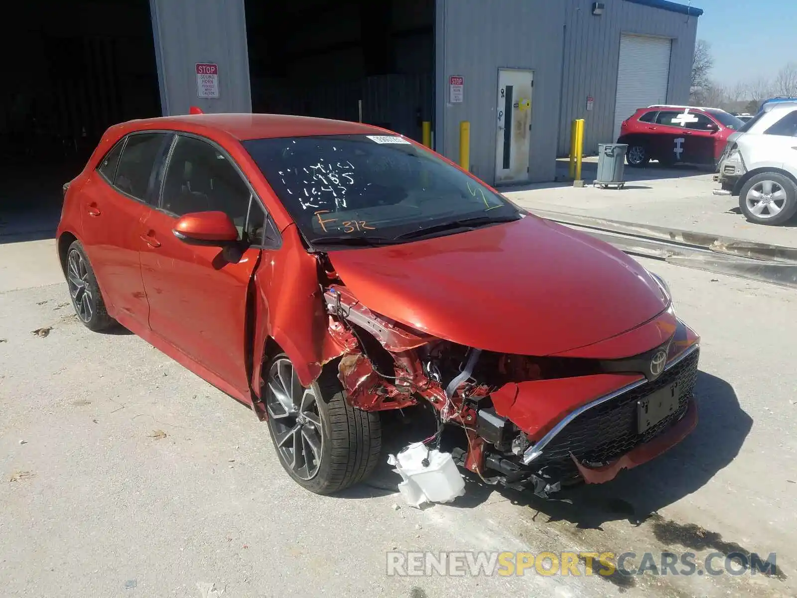 1 Photograph of a damaged car JTNK4RBE6K3044642 TOYOTA COROLLA 2019