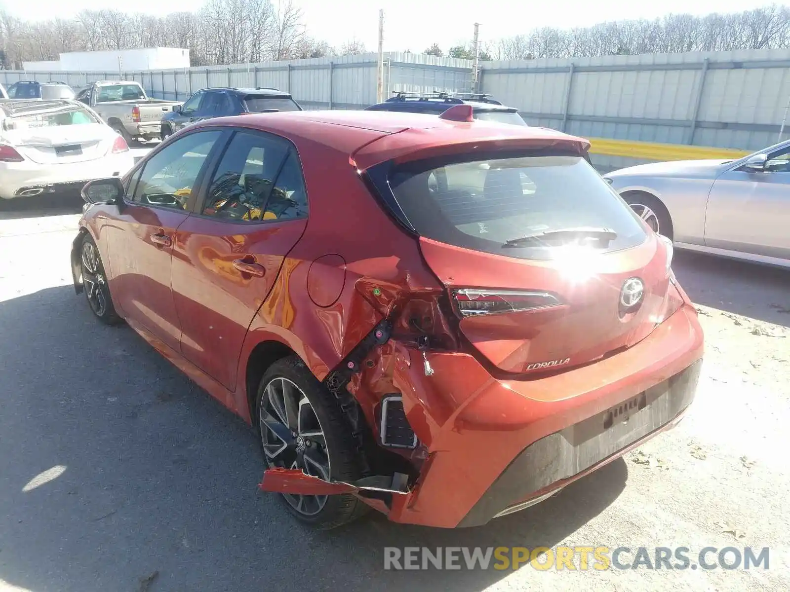 3 Photograph of a damaged car JTNK4RBE6K3044642 TOYOTA COROLLA 2019