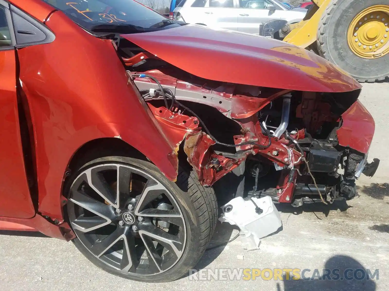 9 Photograph of a damaged car JTNK4RBE6K3044642 TOYOTA COROLLA 2019