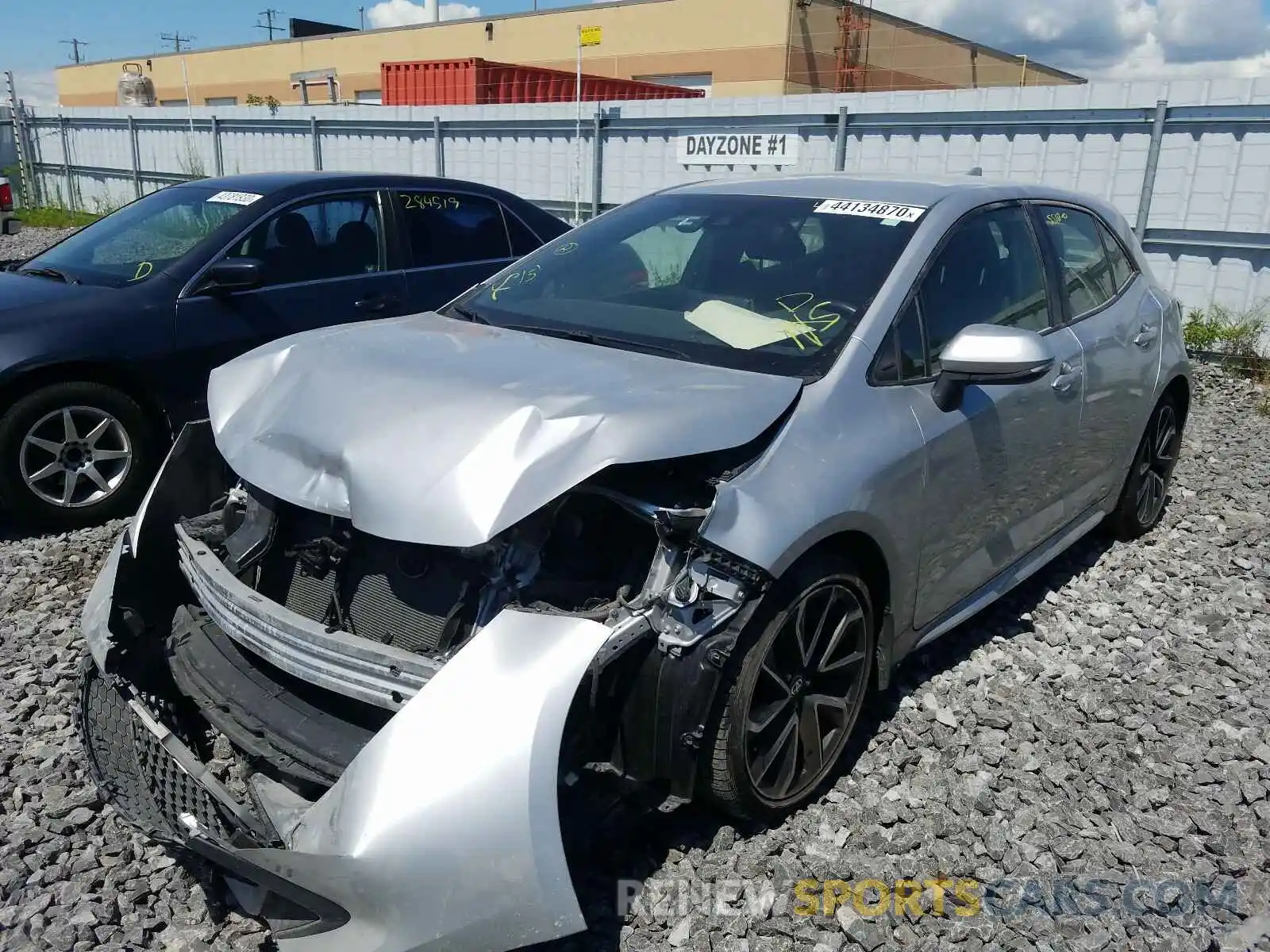 2 Photograph of a damaged car JTNK4RBE6K3044964 TOYOTA COROLLA 2019